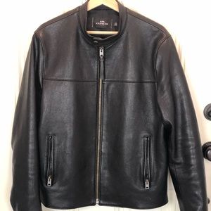 Authentic Coach Cafe Racer Leather Jacket